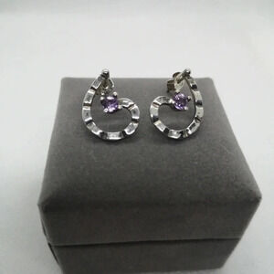 Sterling  swirl earrings